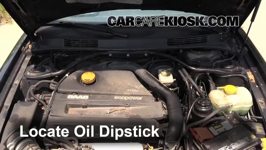 2002 Saab 9-3 SE 2.0L 4 Cyl. Turbo Hatchback (4 Door) Oil Check Oil Level
